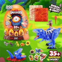 ZURU Smashers Dino Egg Hunt Light-Up Fire Breathing Dinosaurier Themed Treasure Hunt Toy Sammlerspielzeug für Jungen und Kinder