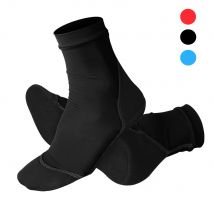Calzini con pinna in neoprene per sabbia, spiaggia, pallavolo, calcio, parte superiore in poliestere sottile, suole in neoprene da 1,5 mm, protezione solare, scarpe da acqua