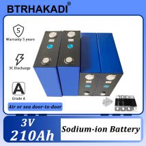 HAKADI 3V 210Ah NA-Ion wiederaufladbare Natriumbatterien 4-16PCS für Energiespeichersystem Boot RV Niedrigtemperaturentladung