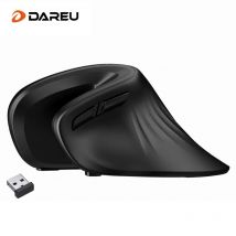 DAREU Mouse wireless verticale ergonomico 2.4Ghz ottico 6 pulsanti Comodi mouse da gioco con DPI regolabile per computer