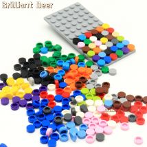 800 SZTUK Płaskie płytki 1x1 kropek Okrągłe cegły 35381 98138 MOC DIY Klocki konstrukcyjne Części do mozaiki Portret Art Design Zabawki dla dzieci