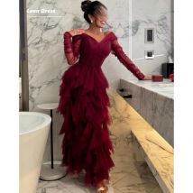 Lena Lange Ärmel Luxus Damen Abendkleid Damen Elegante Partykleider Frau Hochzeit Maßgeschneiderte Kleider für formelle Anlässe