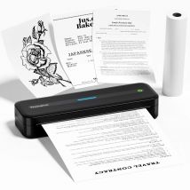 Phommemo M832 stampante portatile stampanti portatili Wireless per i viaggi, supporto per stampante termica Bluetooth 8.5 ''x 11'' carta termica
