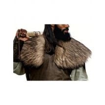 Medieval Faux Fur Collar Cape Shawl Renaissance Viking Warrior Knight Shoulder Wrap Cape 2025Halloween Cosplay Costume Unisex