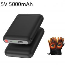 Guanti riscaldati da 5 V 5000 mAh Batteria ricaricabile per gilet riscaldanti, calzini riscaldanti, batterie riscaldanti invernali all'aperto, sci, ciclismo