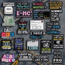 Kod programu naukowego Kolekcja broszka Emaliowane szpilki Kreatywne elementy chemiczne Symbol Broszki Plecak Biżuteria na klapę