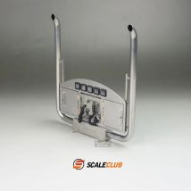 Scaleclub 1/14 Tractor Truck Metal Exhaust With Lights For Tamiya  Lesu Rc Trailer Tipper