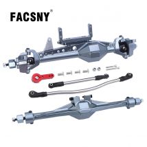 SCX10 III Set di assi diritti anteriori e posteriori in alluminio CNC per 1/10 RC Crawler Car Axial SCX10 III AXI03007 Parti di aggiornamento dell'asse
