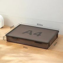 Scatola porta documenti A4: porta certificati antipolvere e resistente all'umidità per certificati passaporto/nacimentale, organizer trasparente per file