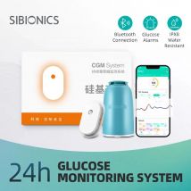 Sibionics glukometr 24h monitorowanie w czasie rzeczywistym Tester cukrzycy czujnik cukru monitory zdrowia dla skanera domowego bez użycia palców