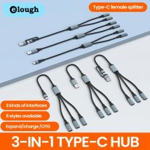 3-in-1 Typ C HUB Multi USB C Hub Extensions Multi USB Hub Extensions Datenübertragung USB Stecker auf 3 USB C Buchse OTG für PC Xiaomi