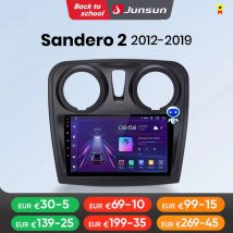 Junsun CarPlay Android Auto Radio de coche para Renault Logan 2 Sandero 2014-2019 GPS sistemas inteligentes estéreo Multimedia Autoradio