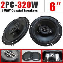 2 pz 6 Pollici 320 W 3 Vie Universale Auto Coassiale Auto Musica Stereo Gamma Completa Hi-Fi per Auto Camion Porta Altoparlanti Sistema Audio Surround