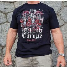 Defend Europe Polnisches Hussar Light Cavalry T-Shirt, 100 % Baumwolle, O-Ausschnitt, kurze Ärmel, Sommer, lässiges Herren-T-Shirt, Größe S-3XL