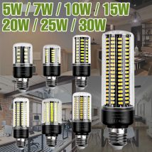 30W LED E27/E26 Corn Light Bulb E14 Ceiling Lamp B22 Chandelier Bulbs AC 85-265V No Flicker For Home Living Room Cold/Warm White