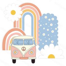 Regenbogen Bogen Kulissen Party Hintergrund Hintergrund Gänseblümchen Geburtstag Baby Shower Party Dekoration Hochzeit Foto Schießen Hintergrund