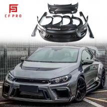 Heißer Verkauf ASPEC Stil Body Kit Für Volkswagen Scirocco Carbon Vorne Hinten Stoßstange Seite Röcke Auto Kotflügel