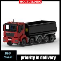 MOC-Technologie, Muldenkipper, 10 x 4, 6 Transportfahrzeuge, Modellbaustein, Montage, Junge, Kinderkollektion, elektrisches Spielzeug, Geschenke