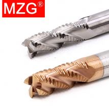 MZG 3 4 Flauto HRC55 Fresa per sgrossatura Fresa in metallo duro solido 4mm-16mm Gambo Lavorazione del legno Schizzo Punta a spirale CNC Fresa