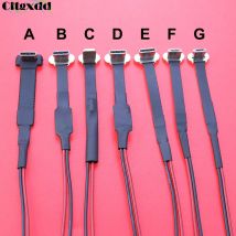 Złącze Micro USB typu C FPC 2Pin 3Pin z rezystorem R1 Miękki płaski kabel męski Kabel do szybkiego ładowania Przedłużacz przewodu do telefonu