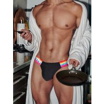 Regenbogen Gürtel Herrenmode Slips Dreieck Unterwäsche Baumwolle Hohe Qualität Mann Unterhose U konvexen Höschen Seite Hohe Gabel Dessous