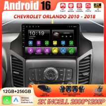 Android 16 Für Chevrolet Orlando 2009 2010 - 2018 2K QLED Stereo Autoradio Multimedia Videoplayer GPS 4G CarPlay