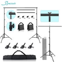 T-type/Square Photo Video Studio sfondo Stand Kit di supporto per sfondo regolabile per matrimoni per feste con borse di stoccaggio