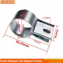Für Fiat 500 Punto Panda Auspuffklemme / Ford KA 1.2 Front Exhaust Cat Support Clamp 51816520