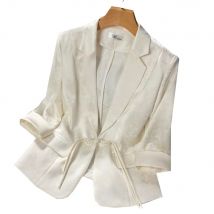 Fashion Women Blazer New 2025 Autumn Solid Temperament Short Suit Jacket Coat Ladies Blazers Outerwear Female Tops