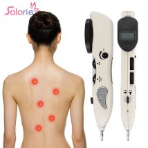 USB Laser Akupunktur Stift Elektronische Meridian Stift ZEHN Punkt Detektor Massage Stift Automatische Finden Akupressur Muskel Stimulator