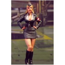 Harz kit 1:24 militär weibliche offizier 1 (stahl sky heroine) Europäischen weiblichen reichen