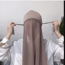 Mode Chiffon Instant Schal Mit Verstellbaren Innen Kappen Set Für Frau Muslimischen Schal Hijab Dame Stirnband Wrap Einfach Zu Tragen Schal
