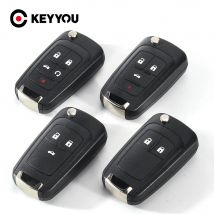 KEYYOU 10 pz 2/3/4/5 pulsanti custodia remota Fob Cover Flip chiave pieghevole Shell Blank per