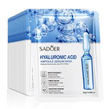 10 Uds SAODER máscaras faciales de ácido hialurónico cuidado de la piel reafirmante mascarilla Facial hidratante productos para el cuidado de la piel Facial