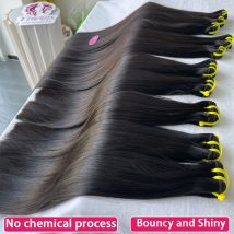 15A Super Double Drawn Bone Straight 100% Human Hair Bundles Unprocessed Raw Virgin Hair Weave Extensions Tissage For Women