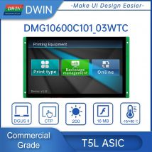 DWIN 10.1 Inch 1024*600 Smart Screen HMI Display Touch Panel for Arduino STM32 ESP32 TFT IPS LCD TTL/RS232 DMG10600C101_03W