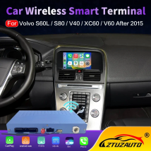 Bezprzewodowy moduł CarPlay do Volvo V40 V60 XC60 S60 S80L po 2015 roku, multimediowy moduł Android Auto, Mirror Link, ekran wyświetlacza, kamera.