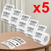 3/5PK E210 P50 Thermal Label Sticker 40x30mm 50x30mm Adhesive Label Paper Suit for E210 P50 Phomemo M110 M220 M200 Label Printer