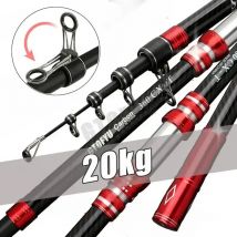 2,7 m 3,0 m 3,6 m 3,9 m 4,2 m 4,5 m Wędka teleskopowa 20 kg Carbon Travel Surf Spinning 5-300g