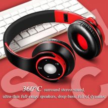 Audio stereo colorato Mp3 Auricolare Bluetooth Cuffie wireless Auricolare Supporto Scheda SD con microfono Riproduzione 20 ore