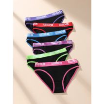 6 Teile/satz Frauen Baumwolle Höschen Weiche Unterhose Sexy Schwarze Unterwäsche Mädchen Slip Atmungsaktive Stretch Panty Weibliche Dessous XS-L