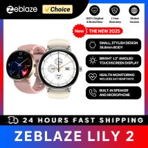 Il NUOVO 2025 Zeblaze Lily 2 Chiamate vocali Smartwatch femminile 1.2 "Schermo AMOLED Doppia cinturino Gestione della salute Orologio sportivo intelligente