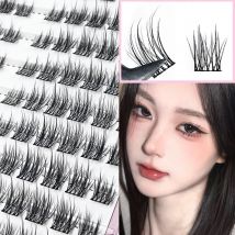 120 Cluster Kamelienblüte Falsche Wimpern Fuffy Individuelle Wimpern Cluster Wimpernverlängerung Manga Wimpern Anime Wimpern Make-up