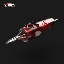 CNC 20PCS Red Tattoo Needl Police Cartridg Disposable Round Liner SyringeTattoo Needl For Tattoos Machines RL RM 0.3MM