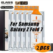 2pcs Front Clear Tempered Glass for Samsung Galaxy Z Fold 7/Z Fold 6,High Clarity,Top-notch Quality Glass for Samsung Z Fold 5