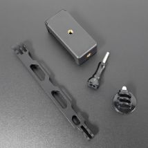 Aluminiumlegierung Selfie Helm Verlängerungsarm Verlängerte Stangenhalterung Stativadapter Kit für GoPro für Insta360 X5 X4 für DJI Osmo