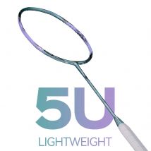 Kawasaki Badmintonschläger, professionell, 5 HE, ultraleichte Badmintonschläger aus Kohlefaser, Dragon 66, mit Schutzhülle, Badmintongriff