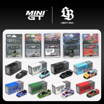 MINIGT LBWK 1:64 Lamborghini LB Silhouette MURCIELAGO Countach Abarth 595 ER34 S15 AZ1 RX7 Pressofuso Modello di Auto Collezione Giocattoli