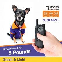 Collar de entrenamiento de corteza para perros, Collar antiladridos recargable más pequeño y ligero/Collar de entrenamiento eléctrico para perros pequeños de 5 a 15 libras,