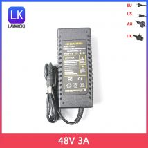 Alimentatore CC 48V 3A Caricatore adattatore CA/CC 144W per telecamera IP CCTV POE Iniettore NVR POE con chip IC 48V3A